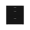 Space Solutions 30 in.W 3 Drawer Lateral File Cabinet for Home/Office, Fits Letter/Legal Sizes, Black 25070 - alternate 3